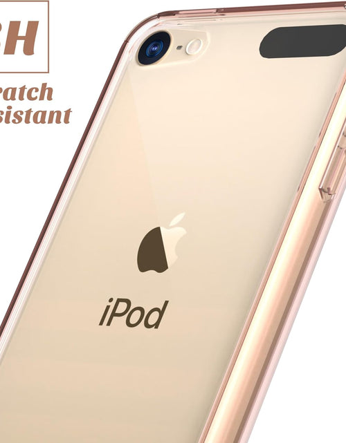 Load image into Gallery viewer, Compatible with Ipod Touch 7/6/5 Case, Clear Slim Hybrid Bumper Tpu/Scratch Resistant Hard PC Back/Corner Shock Absorption Case for Apple Ipod Touch 5Th/6Th/7Th Generation, Rose Gold
