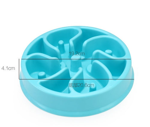 Load image into Gallery viewer, Anti-choke Bowl Plastic Dog Bowl Healthy Feeder
