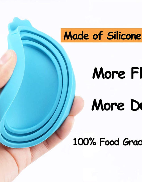 Load image into Gallery viewer, Pet Can Covers/6 Pack Silicone Dog Cat Food Can Lids/Universal Size Fit Most Standard Size Cans
