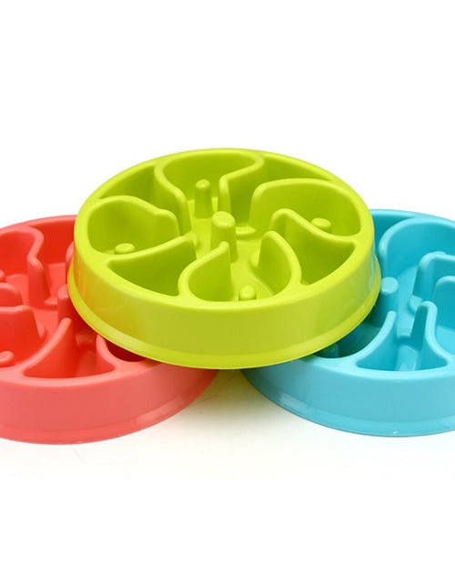 Load image into Gallery viewer, Anti-choke Bowl Plastic Dog Bowl Healthy Feeder
