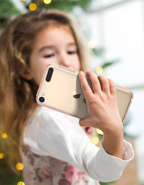 Load image into Gallery viewer, Compatible with Ipod Touch 7/6/5 Case, Clear Slim Hybrid Bumper Tpu/Scratch Resistant Hard PC Back/Corner Shock Absorption Case for Apple Ipod Touch 5Th/6Th/7Th Generation, Rose Gold
