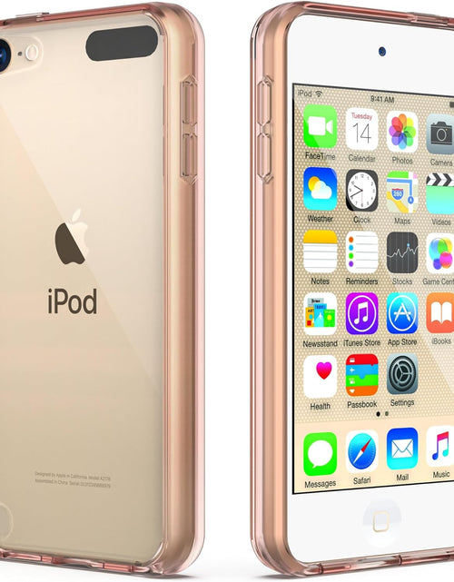 Load image into Gallery viewer, Compatible with Ipod Touch 7/6/5 Case, Clear Slim Hybrid Bumper Tpu/Scratch Resistant Hard PC Back/Corner Shock Absorption Case for Apple Ipod Touch 5Th/6Th/7Th Generation, Rose Gold
