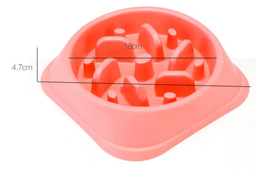 Load image into Gallery viewer, Anti-choke Bowl Plastic Dog Bowl Healthy Feeder
