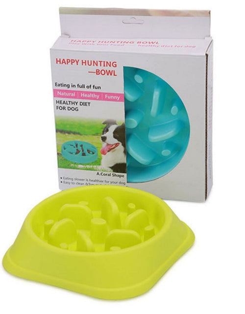 Load image into Gallery viewer, Anti-choke Bowl Plastic Dog Bowl Healthy Feeder
