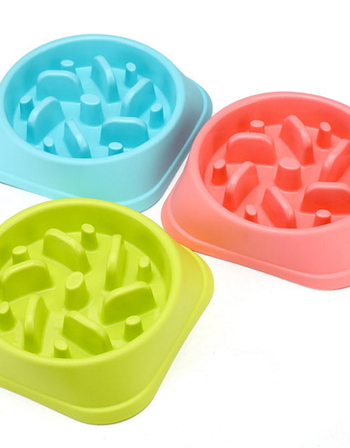 Load image into Gallery viewer, Anti-choke Bowl Plastic Dog Bowl Healthy Feeder
