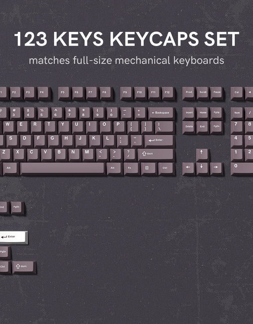 Load image into Gallery viewer, 138 Keys Retro Brown Gray PBT Keycap Double Shot Cherry Profile Key Caps for Cherry MX Switches Mechanical Gamer Keyboard
