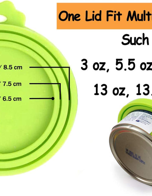 Load image into Gallery viewer, Pet Can Covers/6 Pack Silicone Dog Cat Food Can Lids/Universal Size Fit Most Standard Size Cans
