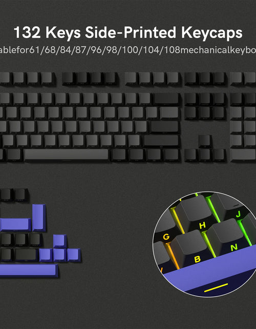Load image into Gallery viewer, 138 Keys Retro Brown Gray PBT Keycap Double Shot Cherry Profile Key Caps for Cherry MX Switches Mechanical Gamer Keyboard
