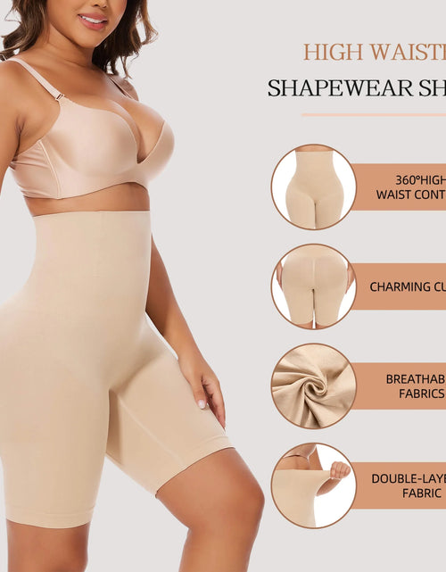 Load image into Gallery viewer, Women Waist Trainer Shapewear Tummy Control Body Shaper Shorts Hi-Waist Butt Lifter Thigh Slimmer
