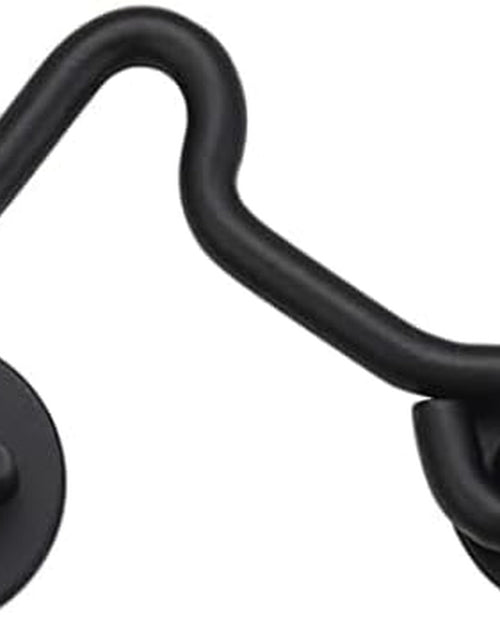Load image into Gallery viewer, 4” Privacy Hook and Eye Latch Easy Lock for Barn Door, Black
