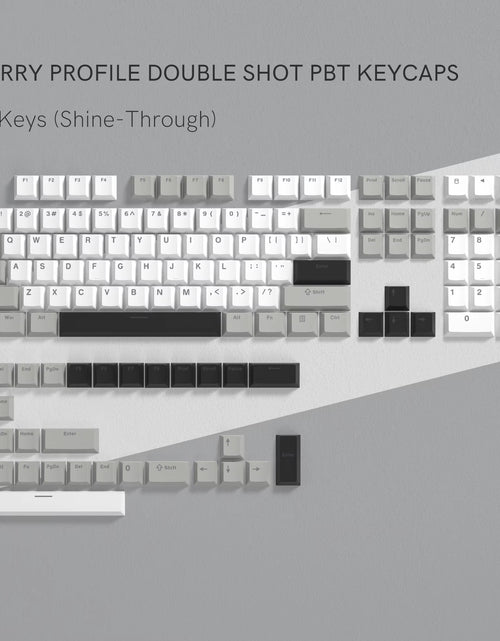Load image into Gallery viewer, 138 Keys Retro Brown Gray PBT Keycap Double Shot Cherry Profile Key Caps for Cherry MX Switches Mechanical Gamer Keyboard
