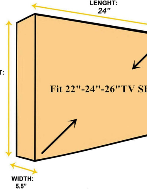 Load image into Gallery viewer, Outdoor 22&quot;-24&quot;-26&quot; TV Set Cover,Scratch Resistant Liner Protect LED Screen Best-Compatible with Standard Mounts and Stands (Gray)

