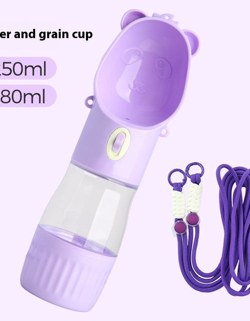 Load image into Gallery viewer, 2 In 1 Portable Dog Water Bottle For Small Big Dogs Cat Outdoor Leak-proof Puppy Drinking Bowl With Food Container Pets Feeder Pet Products
