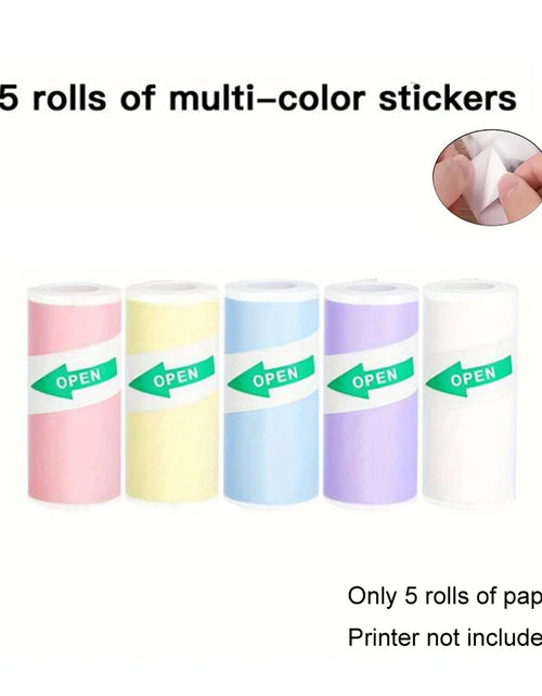 Load image into Gallery viewer, Mini Printer, Inkless Sticker Maker, Free Cut Small Pocket Printer, Portable Thermal Printer for Photo Journal Notes Memo
