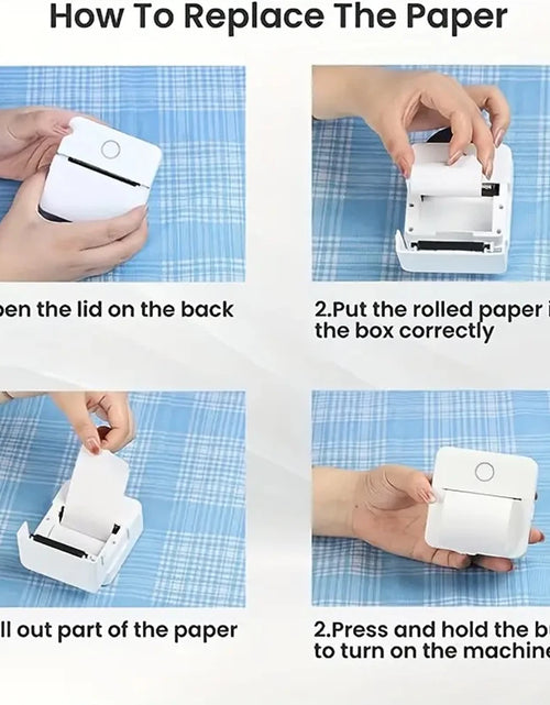 Load image into Gallery viewer, Mini Printer, Inkless Sticker Maker, Free Cut Small Pocket Printer, Portable Thermal Printer for Photo Journal Notes Memo
