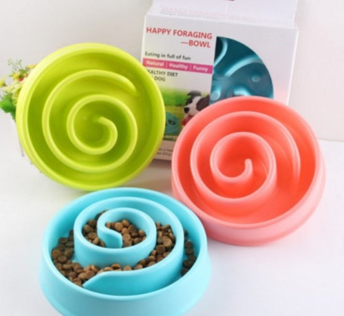 Load image into Gallery viewer, Anti-choke Bowl Plastic Dog Bowl Healthy Feeder
