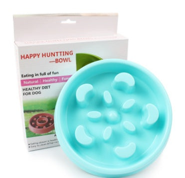 Load image into Gallery viewer, Anti-choke Bowl Plastic Dog Bowl Healthy Feeder
