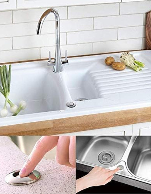 Load image into Gallery viewer, Garbage Disposal Air Switch Kit Sink Top Waste Disposal Long Stainless Steel Brushed Nickel On/Off Air Button Food and Waste Disposals Part by
