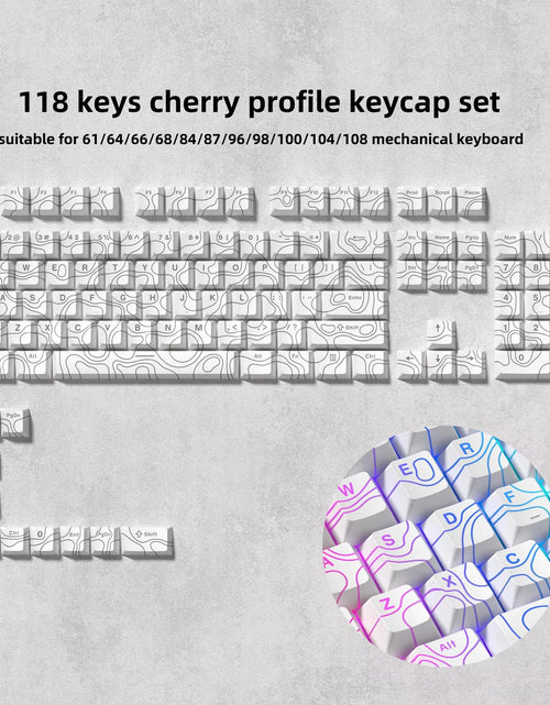 Load image into Gallery viewer, 138 Keys Retro Brown Gray PBT Keycap Double Shot Cherry Profile Key Caps for Cherry MX Switches Mechanical Gamer Keyboard
