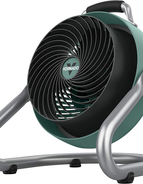 Load image into Gallery viewer, 293HD Heavy Duty Air Circulator Shop, 3-Speed Floor Fan, Adjustable Head, Easy-Clean Grill, Large, Green, 16 In
