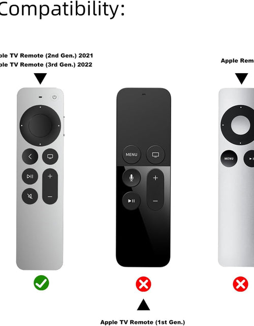 Load image into Gallery viewer, Compatible with Apple TV 4K Siri Remote Case 2021, Silky-Soft Anti-Slip Protective Silicone Cover for Siri Remote Control 2Nd Generation [Lanyard Included], Yellow
