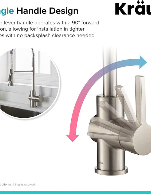 Load image into Gallery viewer, KPF-1690SFS Britt Pre-Rinse/Commercial Kitchen Faucet with Dual Function Sprayhead in All-Brite Finish, Spot Free Stainless Steel
