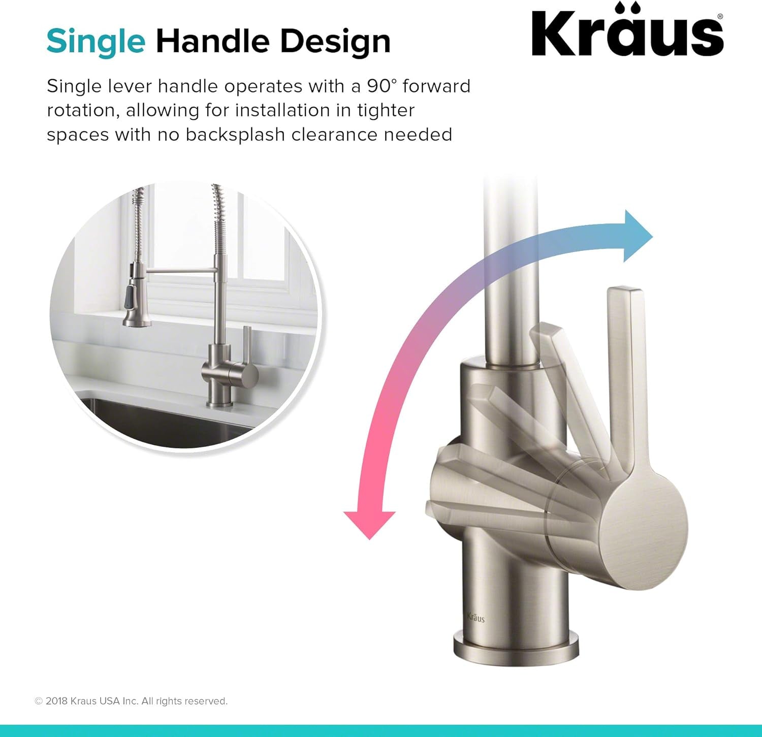 KPF-1690SFS Britt Pre-Rinse/Commercial Kitchen Faucet with Dual Function Sprayhead in All-Brite Finish, Spot Free Stainless Steel