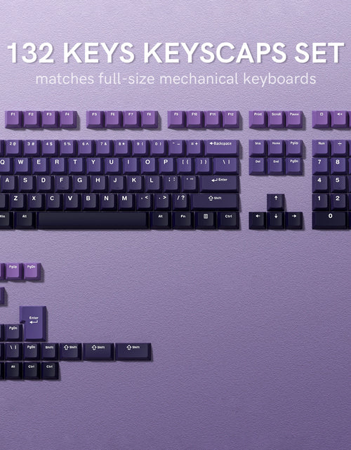 Load image into Gallery viewer, 138 Keys Retro Brown Gray PBT Keycap Double Shot Cherry Profile Key Caps for Cherry MX Switches Mechanical Gamer Keyboard
