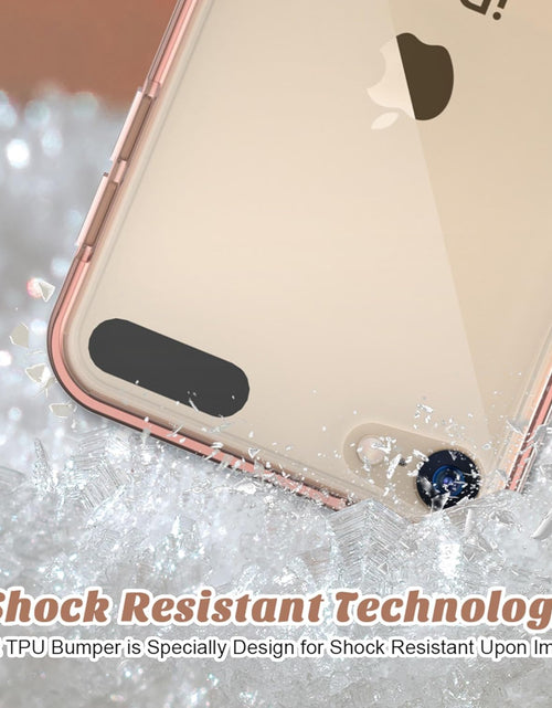 Load image into Gallery viewer, Compatible with Ipod Touch 7/6/5 Case, Clear Slim Hybrid Bumper Tpu/Scratch Resistant Hard PC Back/Corner Shock Absorption Case for Apple Ipod Touch 5Th/6Th/7Th Generation, Rose Gold
