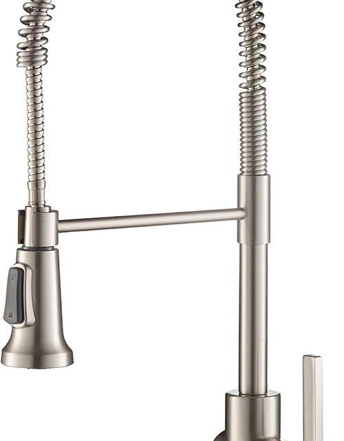 Load image into Gallery viewer, KPF-1690SFS Britt Pre-Rinse/Commercial Kitchen Faucet with Dual Function Sprayhead in All-Brite Finish, Spot Free Stainless Steel
