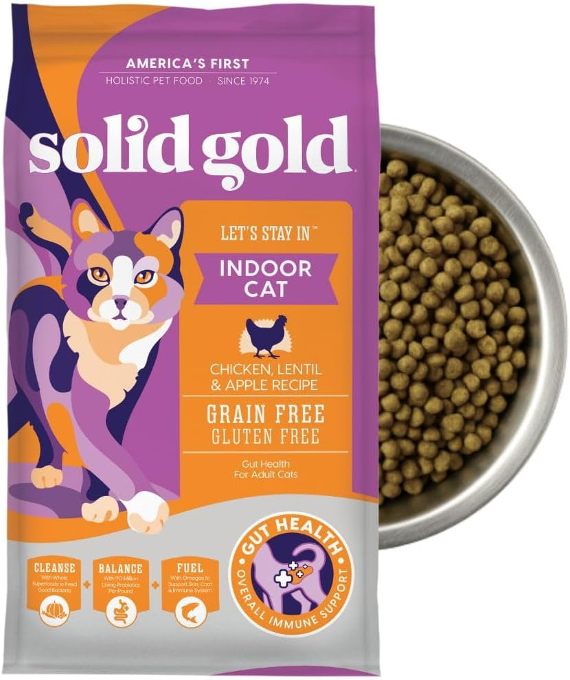 - Let’S Stay in - Grain-Free - Indoor Formula Dry Cat Food with Superfoods - Hairball Control - Protected Probiotic Blends - Holistic Food for Adult Cats